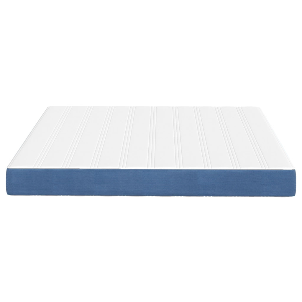 Materasso a Molle Pocket  Blu Medio 180x200x20 cm Tessuto