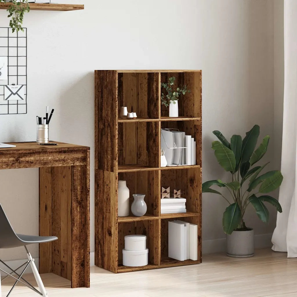 Libreria in Legno Antico 66x30x130 cm in Legno Multistrato 855778