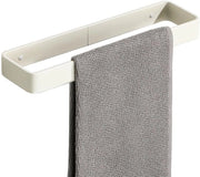 Handdoekhouder senza foratura 30CM Handdoekrek senza foratura Handdoekhouder adesivo Crèmewit Handdoekhouder per bagno e cucina in alluminio da attacco alla parete