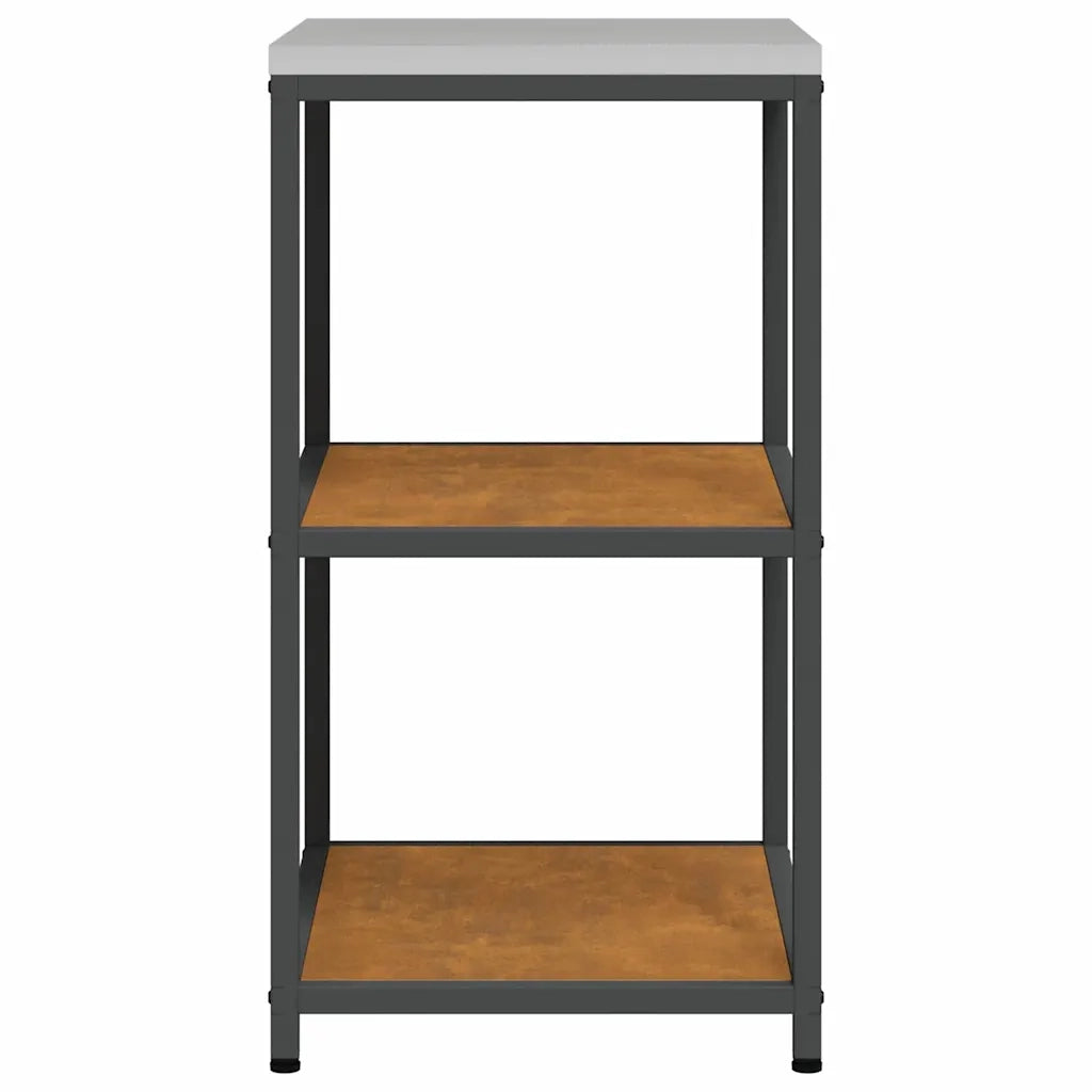 vidaXL Mensola per il deposito in cucina con lo scaffale Ruggine