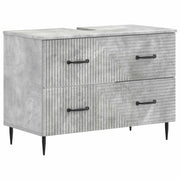 Armadio per Lavabo da Bagno HAARLEM Grigio Cemento 896798