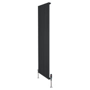Radiatore Verticale 1800 x 560 mm con Valvole TRV Nero