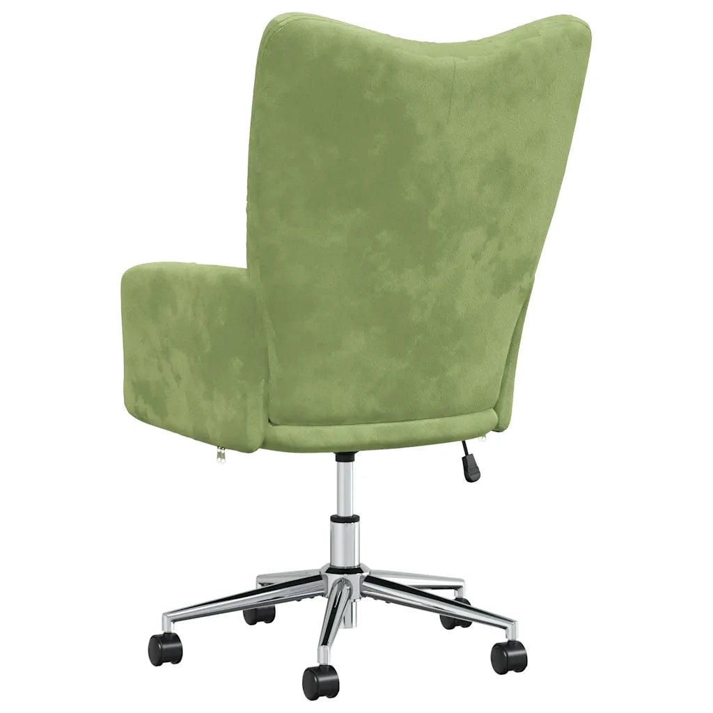 Sedia Relax Verde Chiaro in Velluto