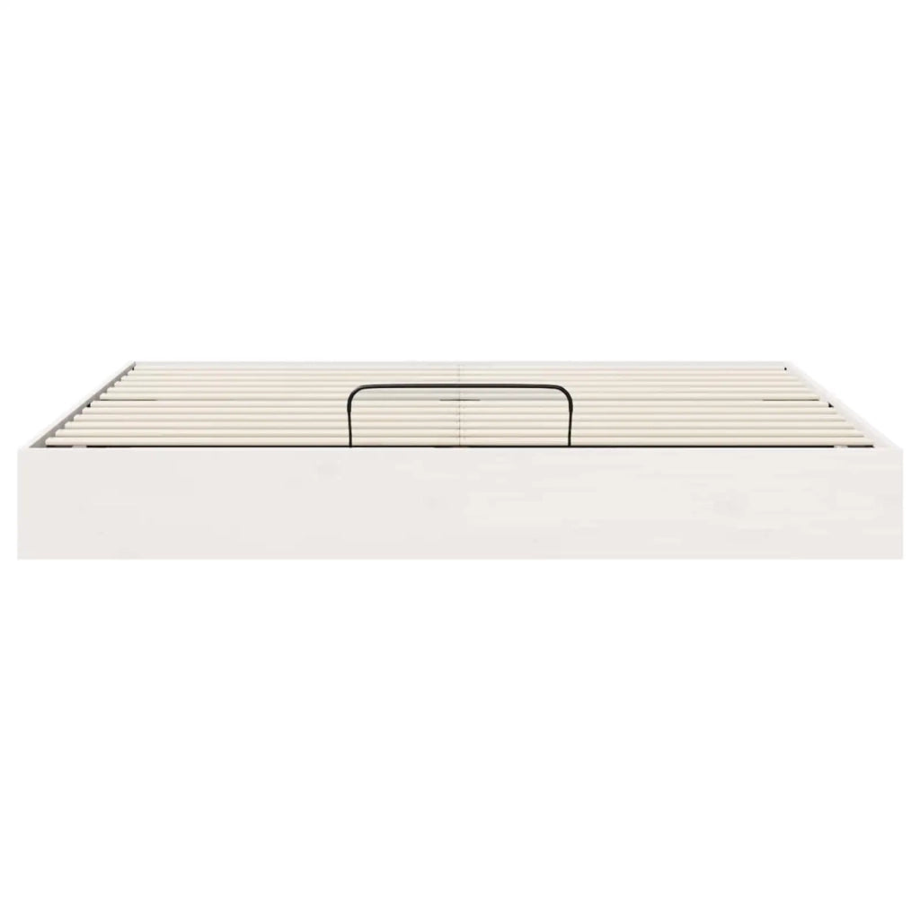 Telaio del Letto Ottomano con Ripostiglio Bianco 200 x 200 cm 3418799
