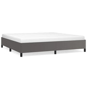 Letto matrimoniale | Letto per adulti | Giroletto Grigio 200x200 cm in Similpelle
