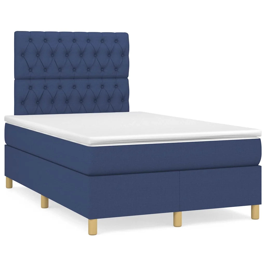 Letto a Molle con Materasso e LED Blu 120x190 cm in Tessuto 3270273