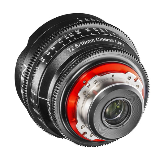 XEEN Cinema 16mm T2.6 PL obiettivo full frame MF Cine Video per alte risoluzioni con ruote dentate follow focus