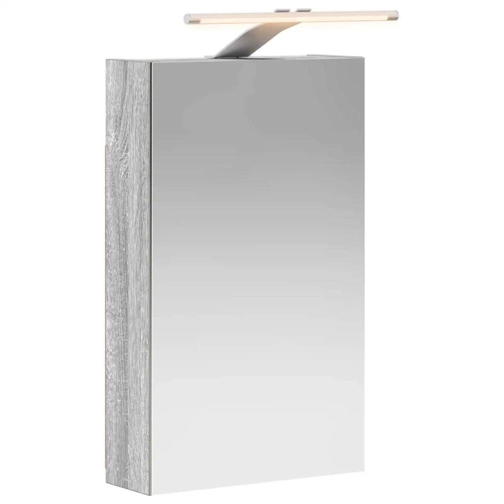Mobiletto per specchio da bagno Grigio Sonoma 30 x 10,5 x 50 cm 889020