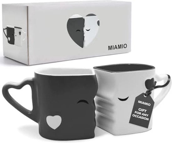 Set di tazze da caffè / 2 pezzi di tazze di peluche ceramica in scatola regalo