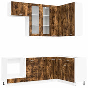 Unità Cucina LYON 8 pz Rovere Fumo Legno ingegnerizzato 3438519