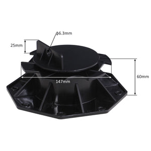 Set 40 supporti per pavimenti galleggianti, altezza regolabile 60-128mm Max 2700 kg, Pavimenti Decking