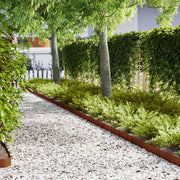 Bordura per Prato 20 pcs Ruggine 100 x 0,05 x 15 cm 865943