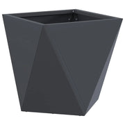Fioriera | Cassetta per fiori | Vaso Antracite 30 x 30 x 30 cm Acciaio