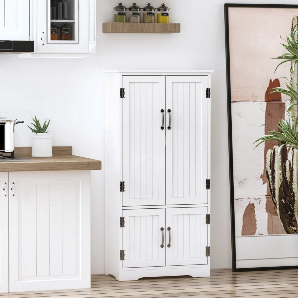 Armadio da Cucina ¨C zephmum ¨C Bianco 60x30x123 cm