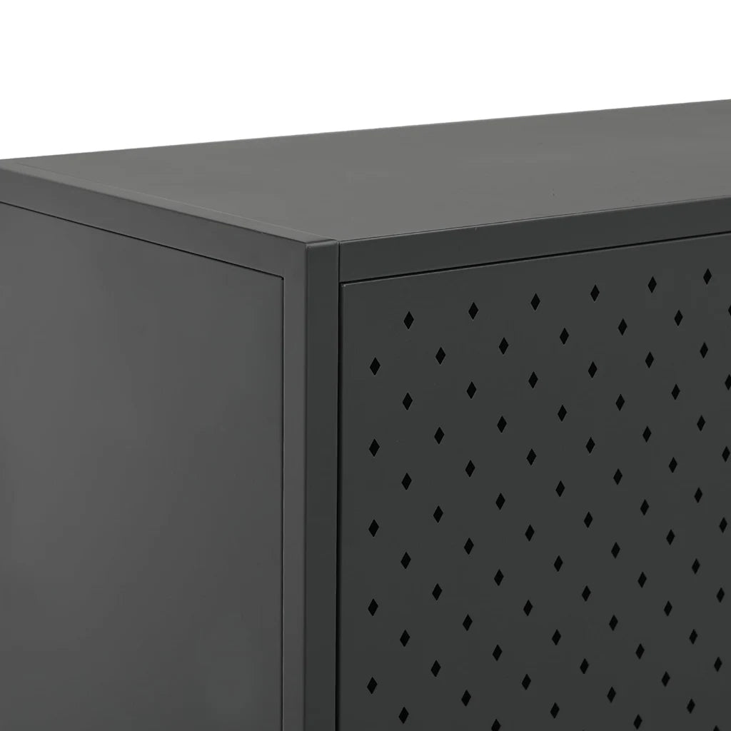 Credenza Antracite 75x35x75 cm in Acciaio 335873