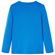 Maglietta da Bambino Maniche Lunghe Blu Cobalto 128 12817