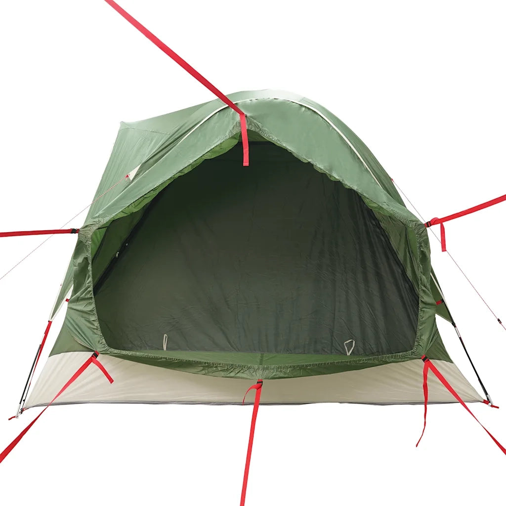 Tenda da Campeggio per Auto per 4 Persone Verde Impermeabile