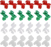 Clip per serratura universale - 24 pezzi - Clip di fissaggio in plastica - Adatto per tubi da 2-3,5 mm - Adatto per fori da 5,5-6,5 mm - Per uso continuo