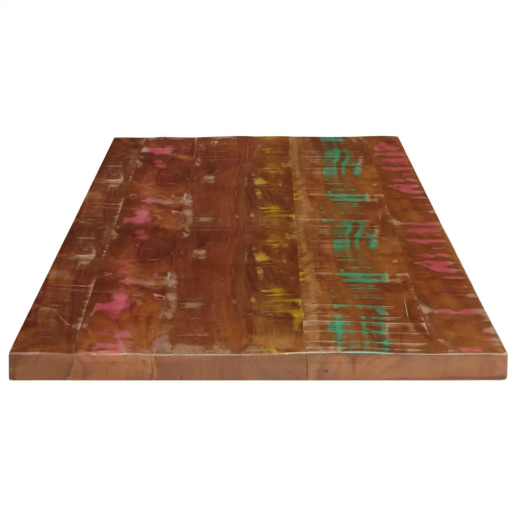Piano Tavolo 100x50x3,8 cm Rettangolare in Massello di Recupero 371125