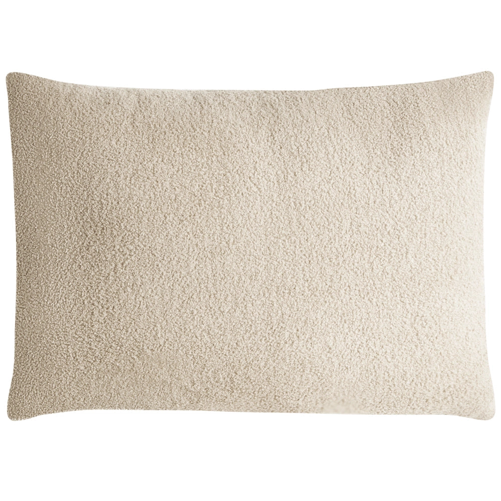 Divano a 2 posti Rivestimento in beige Gambe in legno con braccioli Angolo lettura soggiorno Stile scandinavo moderno