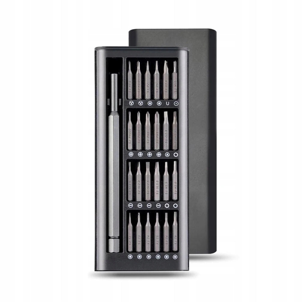 Set di Cacciaviti di Precisione 25 in 1 – Acciaio CR-V, Magnetico | 24 Punte, Manico Ergonomico