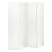 Paravento a 4 Pannelli Bianco 160x180 cm in Acciaio cod mxl 56089