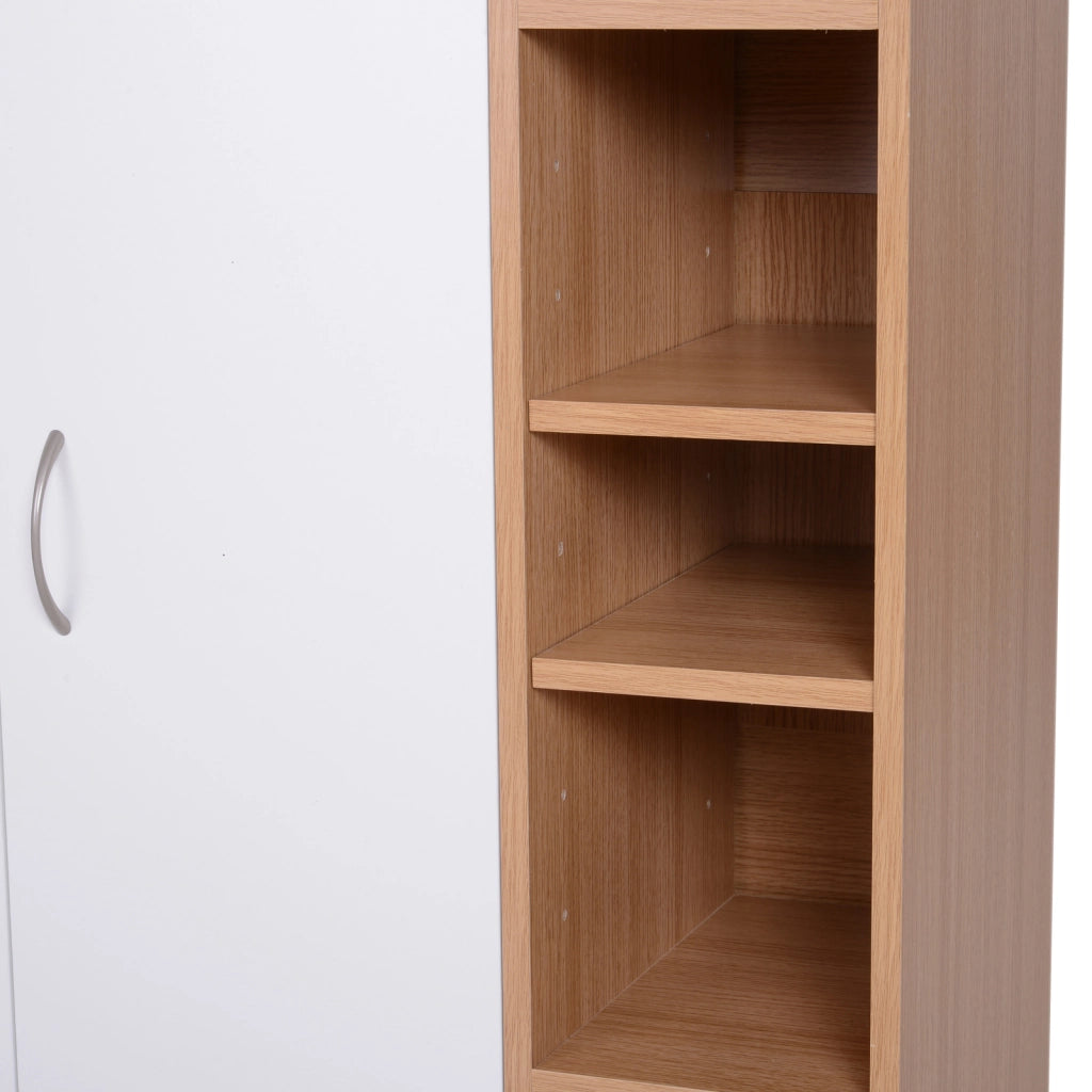 Armadio Basso Multiuso con Ante e Ripiani ¨C zephmum ¨C 80x32x91 cm