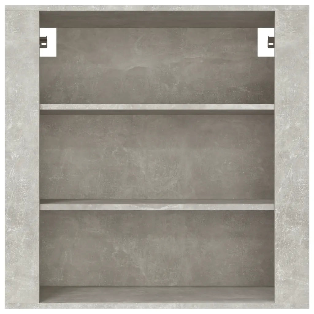 Mobile a parete in legno composito grigio cemento 80 x 33 x 80 cm contenitore versatile design pratico 02_0048284