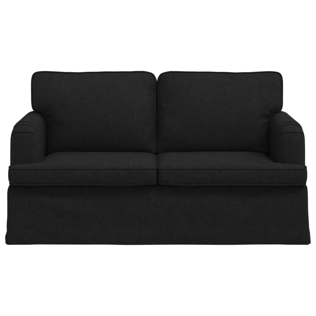 Divano Nero 144 x 80 x 85 cm Tessuto
