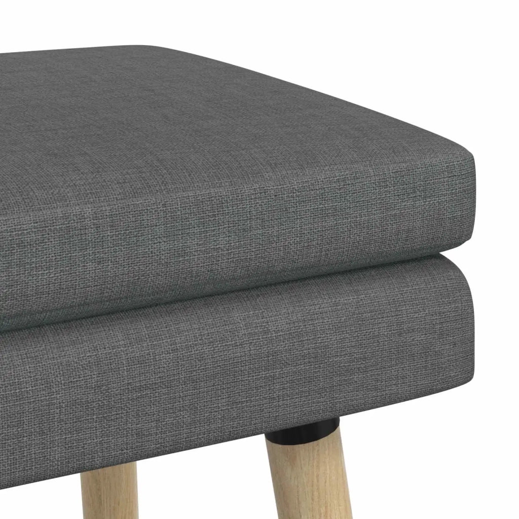 Panchina a doppio strato Grigio Scuro 80 x 40 x 47 cm Tessuto 42038432