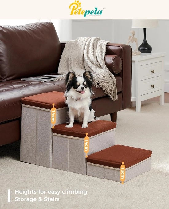 Scalone per cani, gradini comodi e morbidi per animali domestici 72 x 32 x 40 cm