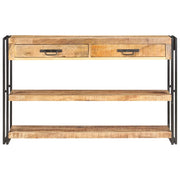 Credenza | Madia | Buffet da pranzo | Armadio da pranzo 120x30x75 cm in Legno Massello di Mango Grezzo