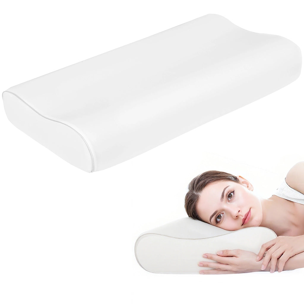 Cuscino Cervicale Memory Foam ¨C Xylo ¨C Ergonomico Doppia Altezza per Dormire Laterale e Supino