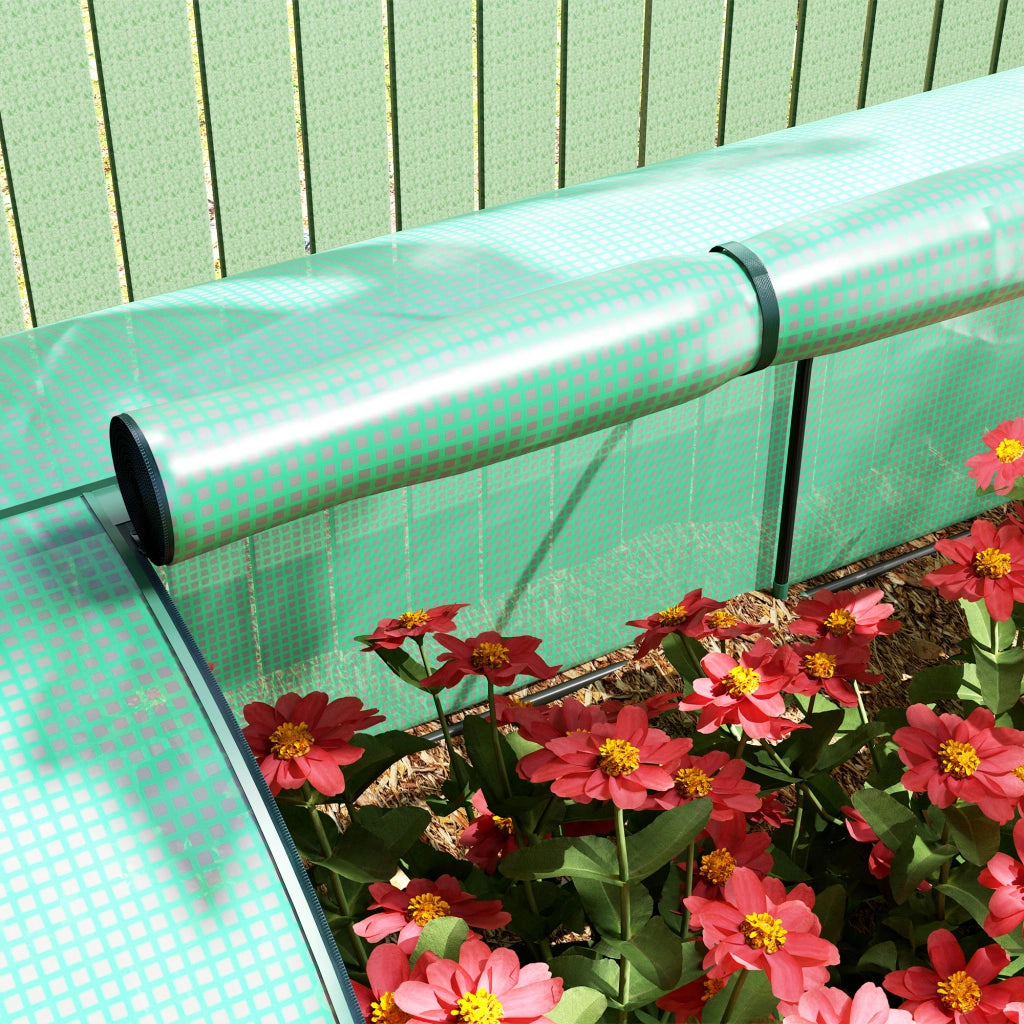Serra da giardino per pomodori ¨C zephmum ¨C verde 4x1x0.8m acciaio PE anti-UV