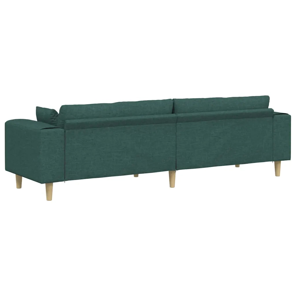 Divano con cuscino Verde Scuro 250 x 77 x 76 cm Tessuto 3335147