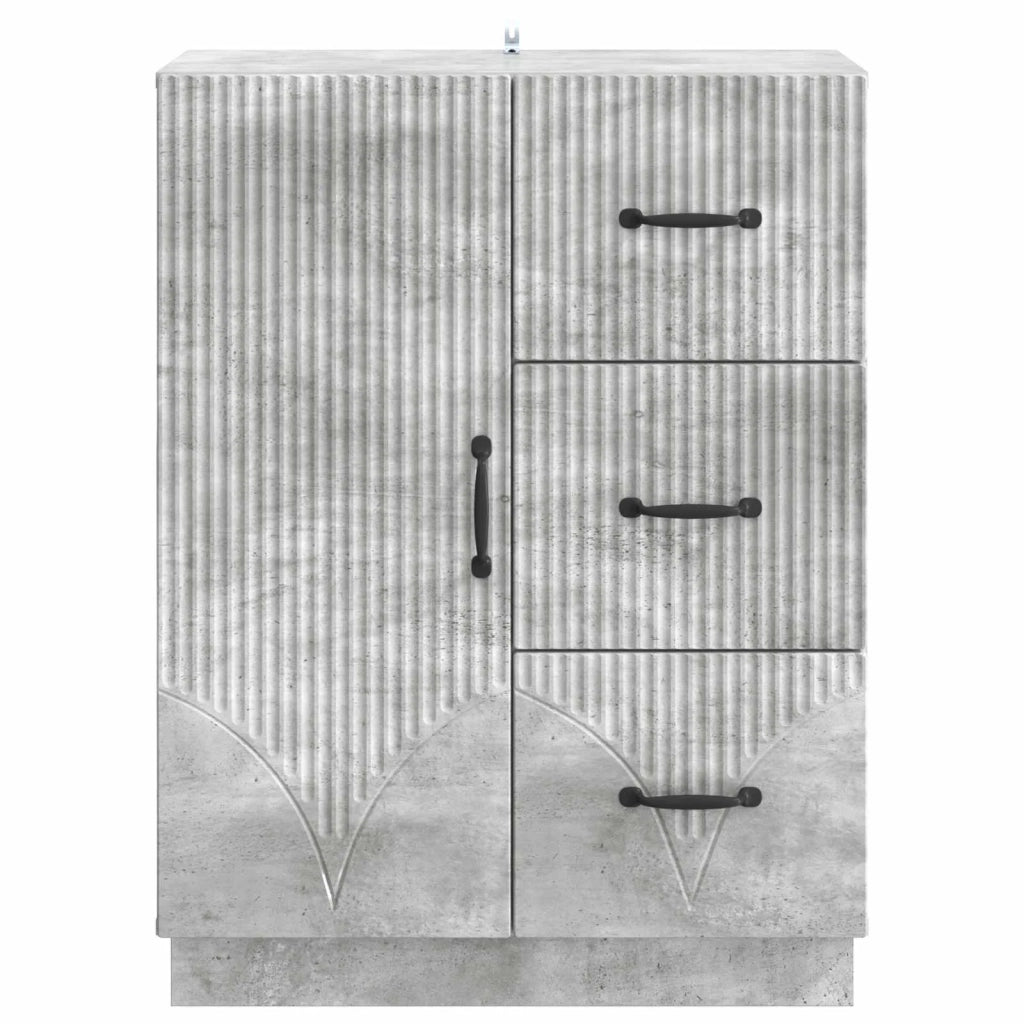 Credenza Grigio Cemento 66 x 34,5 x 87 cm Legno ingegnerizzato