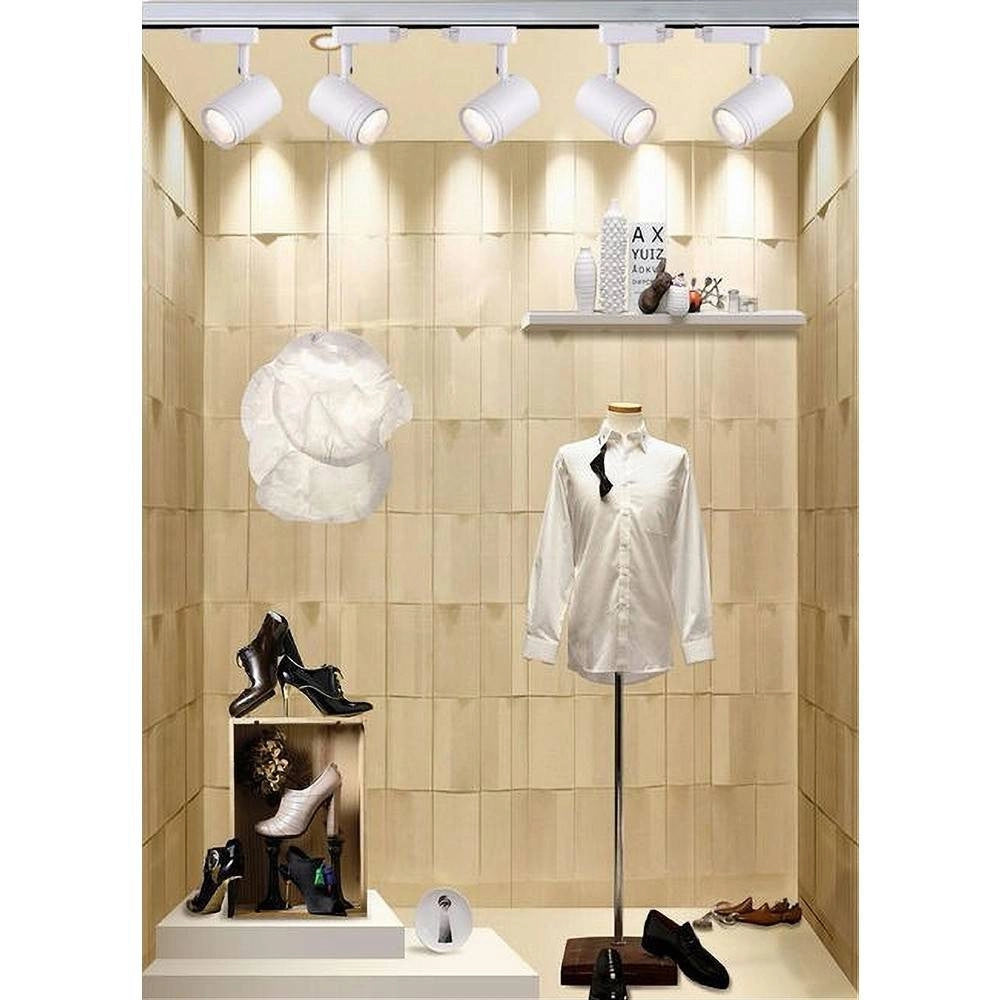 Trade Shop - Porta Faretto Gu10 Per Binario Faro Proiettore Per Soffitto Orientabile P26-gu10 - Bianco