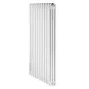 Radiatore tubolare 4 elementi in acciaio bianco 4 colonne H200 cm DL Radiators ISCHIA
