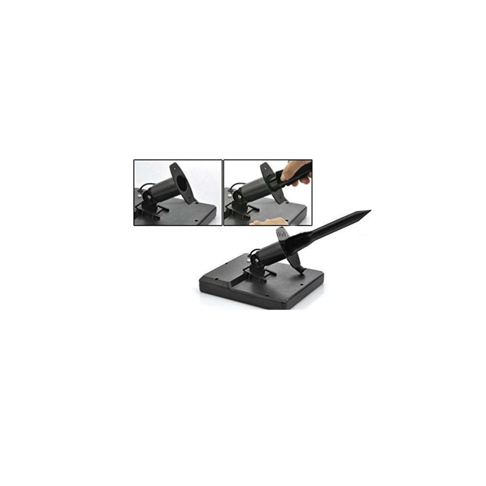 Trade Shop - Faro Led Con Pannello Solare Illuminazione Esterna Da Giardino 40 Led 2,5w 6v -