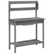 Tavolo Invaso con Lavello Grigio 147,5x44x139,5 Massello Abete CFW2202761