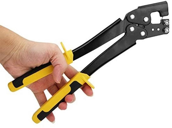 Studkrimptang Professionale per Installazione di Plafond - Raggio di Foratura 0,3 x 0,8 cm - Lunghezza 310 mm - Leggero - Manicotto per Stud