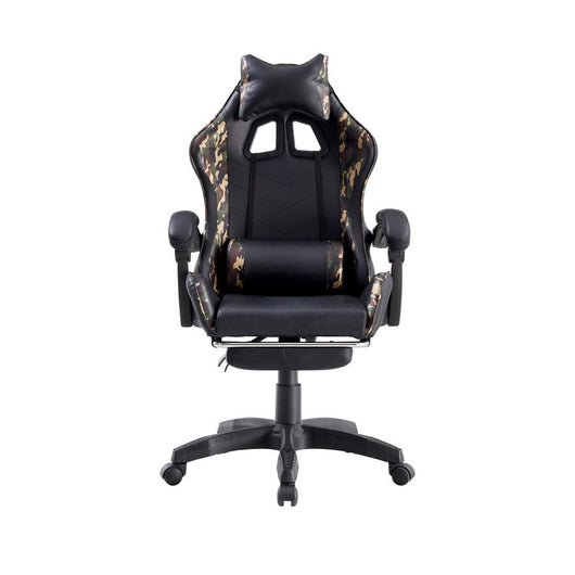 Sedia da Gaming Ergonomica in Similpelle Camouflage/Nera