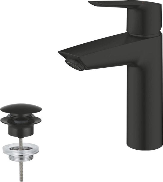 Wastafelkraan idroforizzante con installazione inclusa, a forma di M, con connessione flessibile, in acciaio inox, 1 unità.