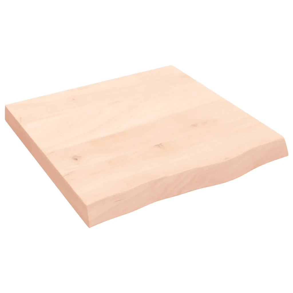 Ripiano a Parete 60x60x(2-6) cm Massello Rovere Non Trattato 363535