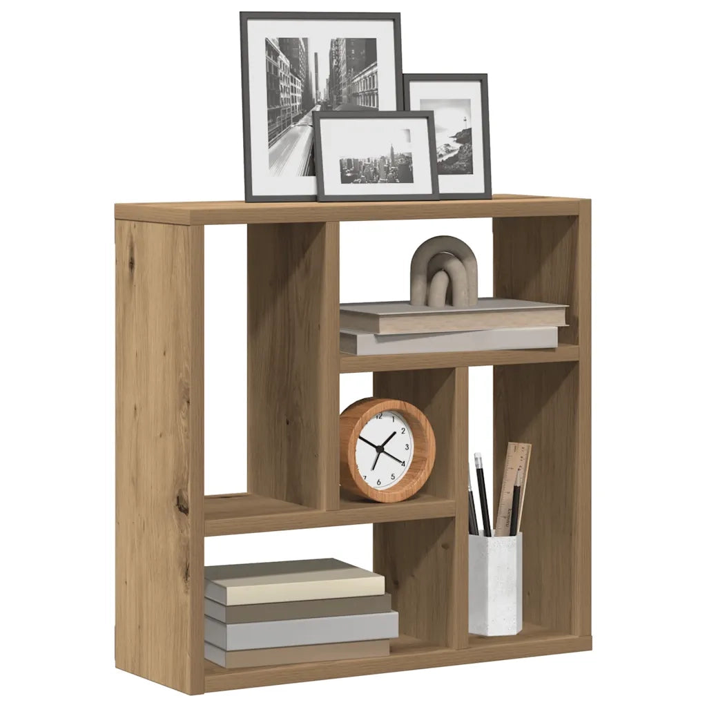 Scaffale a Parete Rovere Artigianale 45x16x45 cm in Truciolato 856072