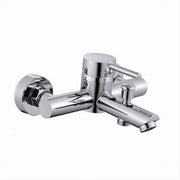 Trade Shop - Rubinetto Bagno Moderno Cromato Lucido Miscelatore Orientabile Per Vasca 87390 -