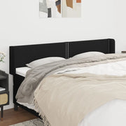 Testiera ad Orecchio Nera 203x16x78/88 cm in Tessuto 3118652