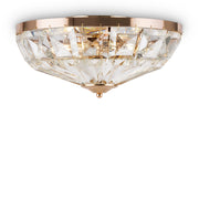 Maytoni plafoniera contemporanea Facet 4 luci E14 oro metallo vetro
