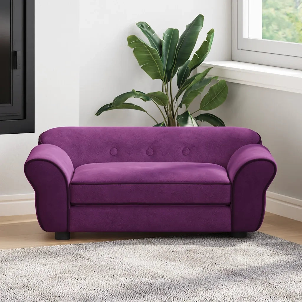 Divano per Cani-Sofa per animali domestici-Divanetto Borgogna 72x45x30 cm in Peluche