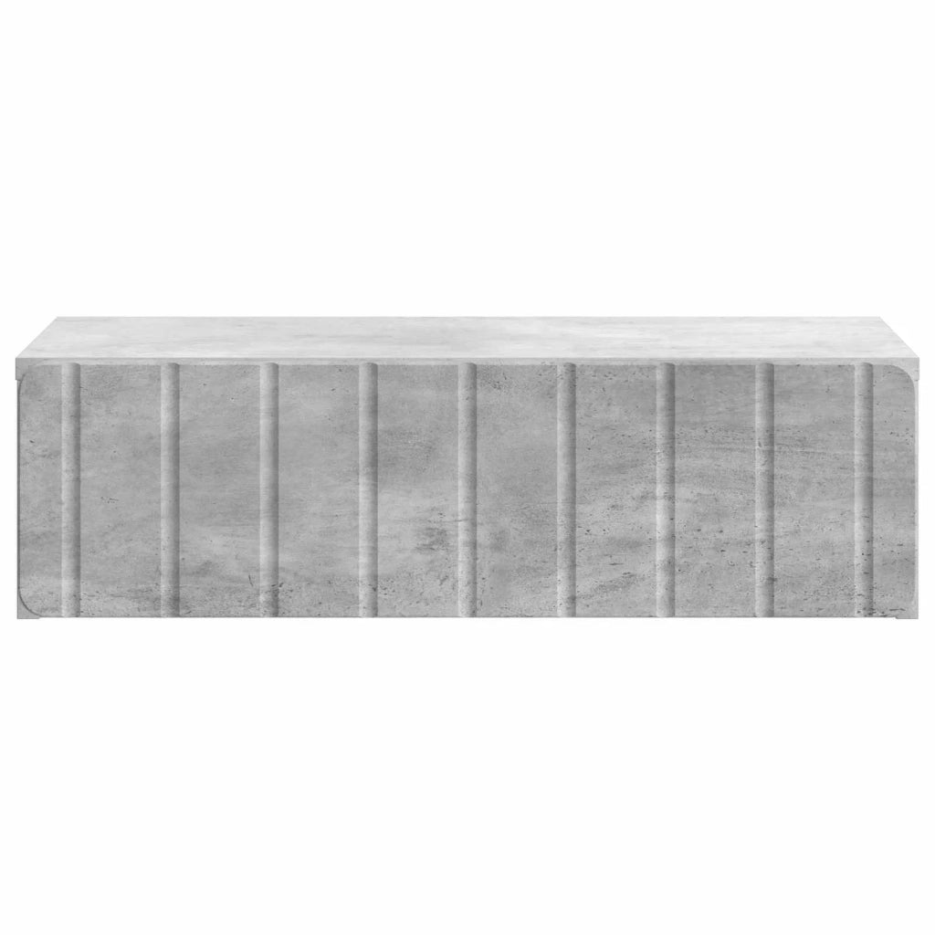 Tavolino da Parete Laterale Grigio Cemento 59 x 34,5 x 17 cm 898318
